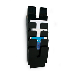 Durable Flexiplus 6 Espositore da parete a 6 scomparti, A4, Nero Durable Flexiplus 6 Espositore da parete a 6 scomparti, A4, Nero