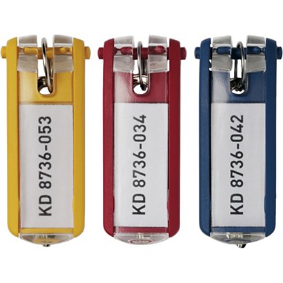 Durable Key Clip Portachiavi identificativi, Plastica, Colori assortiti (confezione 6 pezzi) - 1