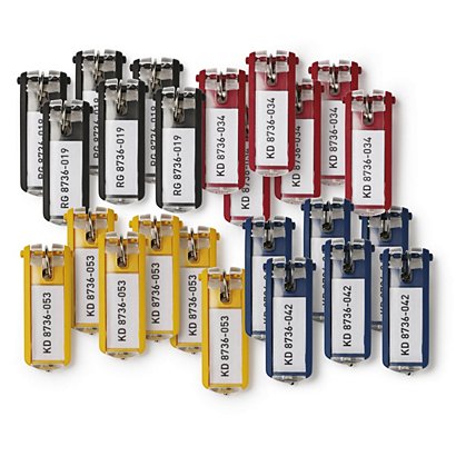 Durable Keybox Porte-clés plastique à clip - coloris assortis - lot de 24 - 1