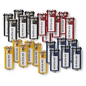 Durable Keybox Porte-clés plastique à clip - coloris assortis - lot de 24