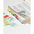 Durable Onglets autocollants Tabfix 25 mm 2 lignes, couleurs assorties - 1