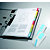 Durable Onglets autocollants Tabfix 25 mm 2 lignes, couleurs assorties - 3