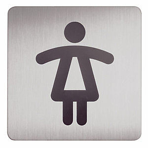 DURABLE Plaque design carré toilettes dames