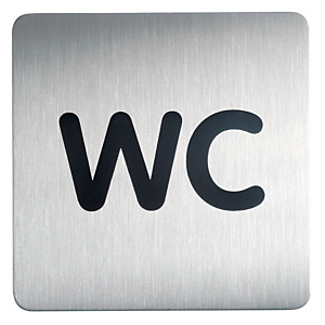DURABLE Plaque d'intérieur carré WC DURABLE DURABLE Plaque d'intérieur carré WC DURABLE