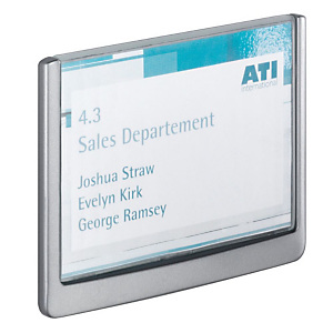 DURABLE Plaque de porte Click Sign 149x105,5 mm gris DURABLE Plaque de porte Click Sign 149x105,5 mm gris