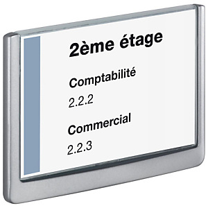 Durable Plaque de porte Click Sign A5 Gris Durable Plaque de porte Click Sign A5 Gris