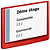 Durable Plaque de porte Click Sign A5 Rouge - 1
