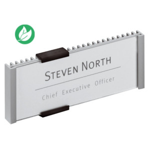 Durable Plaque de porte INFO SIGN, fixation murale, aluminium et acrylique, 149 x 52,5 mm, argent Durable Plaque de porte INFO SIGN, fixation murale, aluminium et acrylique, 149 x 52,5 mm, argent