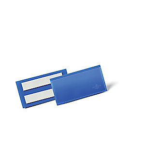 Durable Pochettes logistiques adhésives - 100 x 38 mm- Bleu - Lot de 50