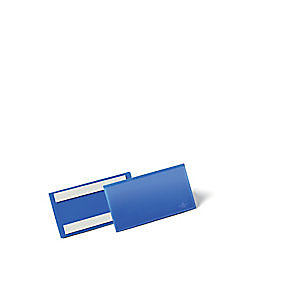 Durable Pochettes logistiques adhésives - 150 x 67 mm- Bleu - Lot de 50