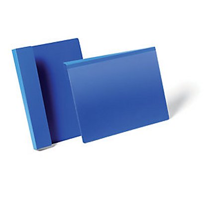 Durable Pochettes logistiques à suspendre - Format A4 paysage 297 x 210 mm - Bleu - Lot de 50