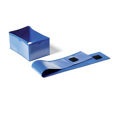 Durable Pochettes porte-étiquette logistique pour pied de palette - 145 x 75 mm - Bleu - Lot de 50 - 1