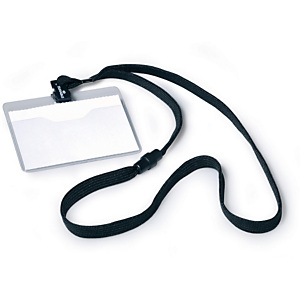 Durable Porta nomi con cordoncino - Colore nero (confezione 10 pezzi) Durable Porta nomi con cordoncino - Colore nero (confezione 10 pezzi)