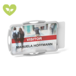 Durable Portabadge ECO per 2 Tessere, 54 x 87 mm, Grigio (confezione 10 pezzi) Durable Portabadge ECO per 2 Tessere, 54 x 87 mm, Grigio (confezione 10 pezzi)