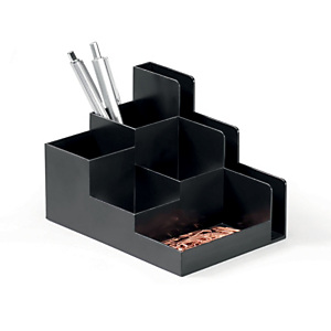 Durable Portaoggetti da scrivania Optimo, cm 16,2 x 11,8 x 11 h, Nero carbone Durable Portaoggetti da scrivania Optimo, cm 16,2 x 11,8 x 11 h, Nero carbone