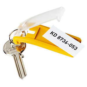 Durable Porte-clés plastique à clip coloris assortis - lot de 6
