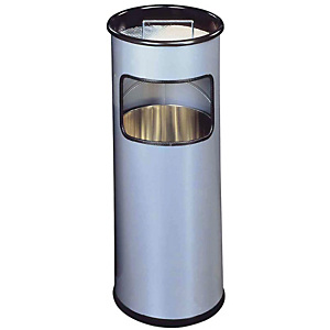 Durable Posacenere gettacarta con sabbia, capacità 19 l, Argento metallizzato Durable Posacenere gettacarta con sabbia, capacità 19 l, Argento metallizzato