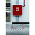 Durable Ruban adhésif permanent de marquage au sol - Antidérapant - 30 m x 50 mm - Rouge et Blanc - 3