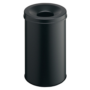 Durable Safe 30 Cestino con portacenere autoestinguente, Capacità 30 litri, Nero Durable Safe 30 Cestino con portacenere autoestinguente, Capacità 30 litri, Nero