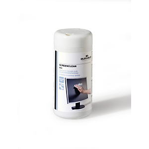 Durable Salviette ScreenClean per monitor/schermi (Barattolo 100 pezzi) Durable Salviette ScreenClean per monitor/schermi (Barattolo 100 pezzi)