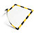 Durable Security marco magnético personalizable A4 - amarillo y negro - 1
