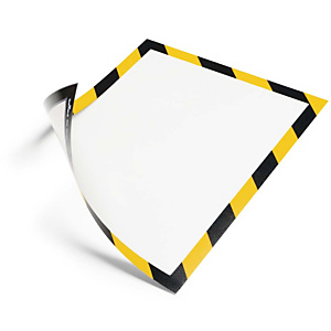 Durable Security marco magnético personalizable A4 - amarillo y negro Durable Security marco magnético personalizable A4 - amarillo y negro