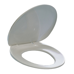 DURABLE Sedile per WC - universale - PPL - distanza fori da 8,5 a 17,5 cm - bianco - Durable DURABLE Sedile per WC - universale - PPL - distanza fori da 8,5 a 17,5 cm - bianco - Durable