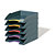 Durable Set de 5 corbeilles à courrier Varicolor - Dimensions : L34 x H35 x P26,5 cm coloris assortis - 2