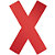Durable Symbole de marquage au sol - Croix - Diamètre 43 cm - Rouge - Lot de 5 - 1