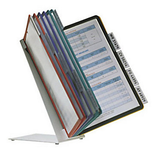 Durable Système de panneau d'affichage de table VARIO®, 10 compartiments, A4, couleurs assorties Durable Système de panneau d'affichage de table VARIO®, 10 compartiments, A4, couleurs assorties