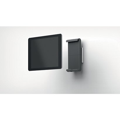 Durable Tablet holder da parete, 80 x 45 x 173 mm, Argento - 1