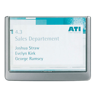 DURABLE Targa Fuori Porta Click Sign, 14,9 x 10,55 cm, Grafite DURABLE Targa Fuori Porta Click Sign, 14,9 x 10,55 cm, Grafite