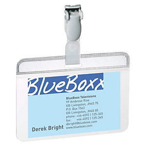 Durable Tarjetas de identificación, 54 x 90 mm, Transparentes Durable Tarjetas de identificación, 54 x 90 mm, Transparentes