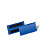Durable Tasca identificativa con bande magnetiche, 100 x 38 mm, Blu/trasparente (confezione 50 pezzi) - 1