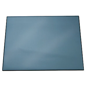 Durable Vade de escritorio con cubierta transparente, color azul, 65 x 52 cm