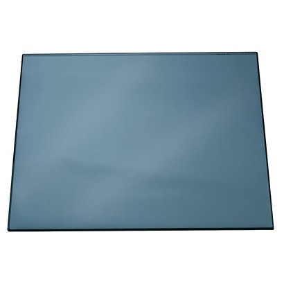 Durable Vade de escritorio con cubierta transparente, color azul, 65 x 52 cm