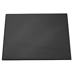 Durable Vade de escritorio con cubierta transparente, color negro, 65 x 52 cm