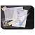 Durable Vade de escritorio con cubierta transparente, color negro, 65 x 52 cm - 2
