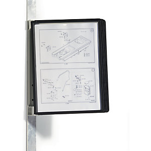 Durable Vario® Magnetic Wall 5 Presentador de pared, A4, con 5 fundas