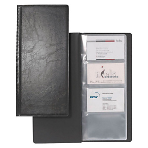 Durable VISIFIX Álbum de 128 tarjetas de visita, Capacidad para 128 tarjetas, 253 x 115 mm, Negro Durable VISIFIX Álbum de 128 tarjetas de visita, Capacidad para 128 tarjetas, 253 x 115 mm, Negro