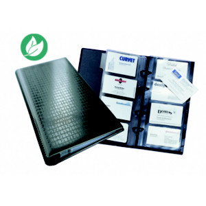 Durable VISIFIX Centium, album pour cartes de visite, 12 touches, pour 200 cartes, noir