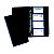 Durable VISIFIX, Clasificador de tarjetas de visita, 12 páginas, preimpreso: A-Z, 57 x 90 mm, 200 tarjetas, Con pestañas, Negro - 4