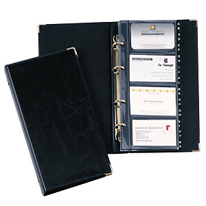 Durable VISIFIX, Clasificador de tarjetas de visita, 12 páginas, preimpreso: A-Z, 57 x 90 mm, 200 tarjetas, Con pestañas, Negro Durable VISIFIX, Clasificador de tarjetas de visita, 12 páginas, preimpreso: A-Z, 57 x 90 mm, 200 tarjetas, Con pestañas, Negro
