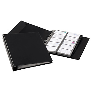 Durable VISIFIX ECONOMY, Clasificador de tarjetas de visita, 400 compartimentos, 12 pestañas, preimpreso: A-Z, Con pestañas, Negro Durable VISIFIX ECONOMY, Clasificador de tarjetas de visita, 400 compartimentos, 12 pestañas, preimpreso: A-Z, Con pestañas, Negro
