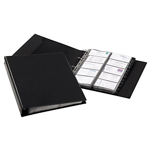 Durable VISIFIX ECONOMY, Clasificador de tarjetas de visita, 400 compartimentos, 12 pestañas, preimpreso: A-Z, Con pestañas, Negro Durable VISIFIX ECONOMY, Clasificador de tarjetas de visita, 400 compartimentos, 12 pestañas, preimpreso: A-Z, Con pestañas, Negro