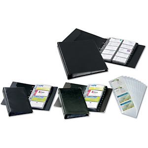 Durable VISIFIX ECONOMY Raccoglitore per biglietti da visita, 400 scomparti, 12 parti, Prestampato: A-Z, Con divisori, Nero Durable VISIFIX ECONOMY Raccoglitore per biglietti da visita, 400 scomparti, 12 parti, Prestampato: A-Z, Con divisori, Nero