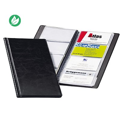 Durable VISIFIX, porte-cartes, 57 x 90 mm, capacité de 96 cartes, noir - 1