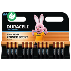 Duracell Pile alcaline AAA / LR3 Optimum - Lot de 12 Duracell Pile alcaline AAA / LR3 Optimum - Lot de 12