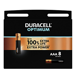 Duracell Pile Alcaline AAA / LR3 Optimum - Lot de 8 Duracell Pile Alcaline AAA / LR3 Optimum - Lot de 8