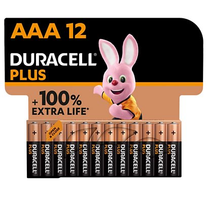 Duracell Pile alcaline AAA / LR3 Plus -  Lot de 12 - 1